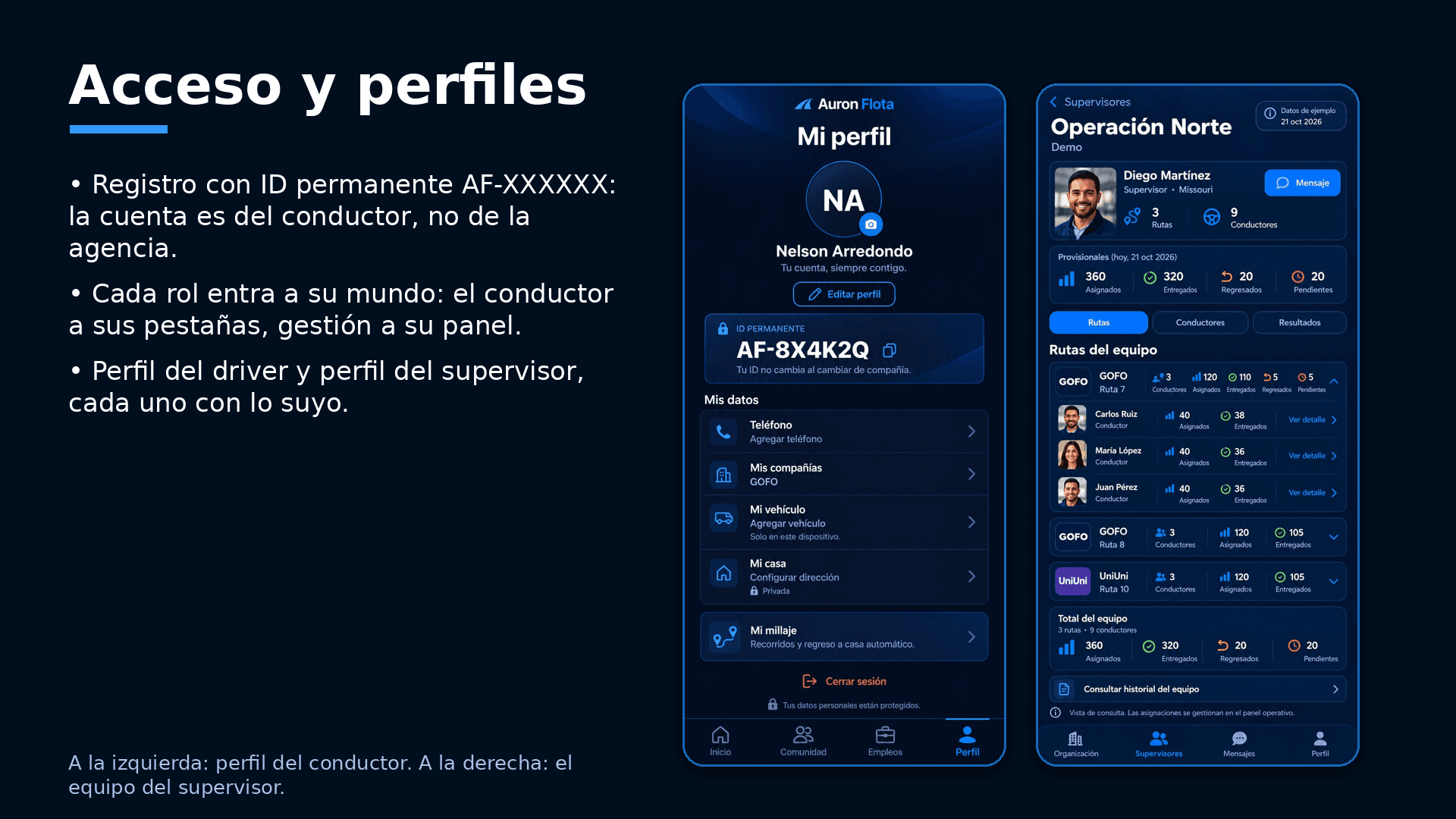 Lámina 2 de 12 de la presentación de Auron Flota