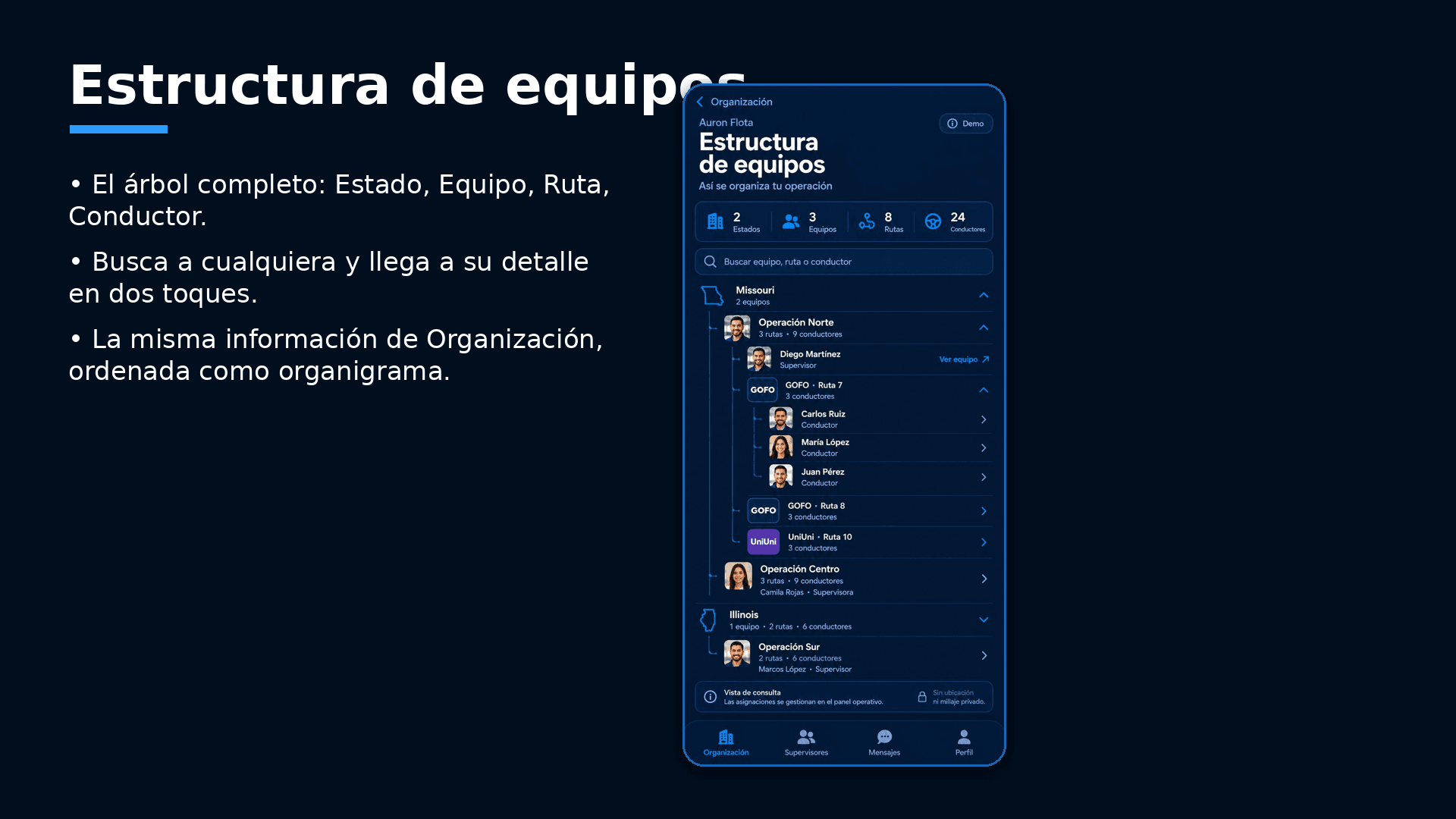 Lámina 10 de 12 de la presentación de Auron Flota
